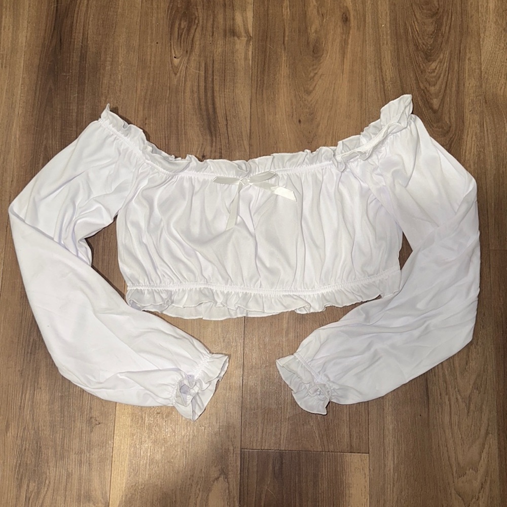 Off Shoulder Crop Top